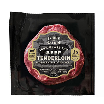 Force of Nature 100% Grass Fed Beef Tenderloin
