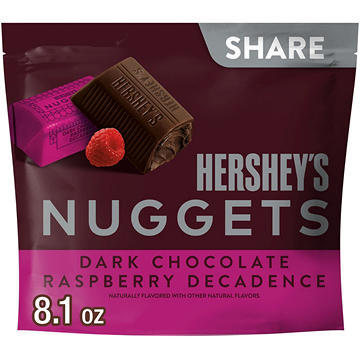 Hershey's Nuggets Dark Chocolate Raspberry Decadence Flavored Candy - Share Pack