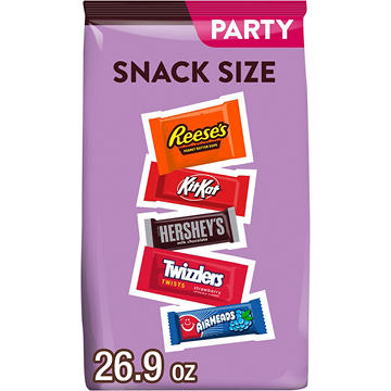 Hershey's, Reese's, Kit Kat, Twizzlers & Jolly Rancher Assorted Snack Size Candy - Party Pack