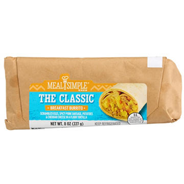 Meal Simple by H‑E‑B The Classic Breakfast Burrito - Sausage, Egg & Cheese