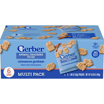 Gerber Toddler Animal Crackers To Go - Cinnamon Graham