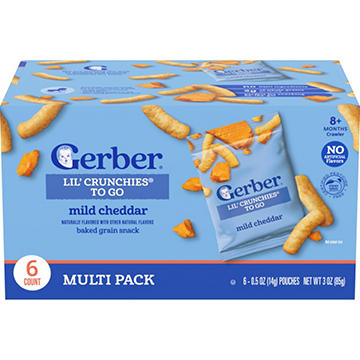 Gerber Lil' Crunchies To Go - Mild Cheddar