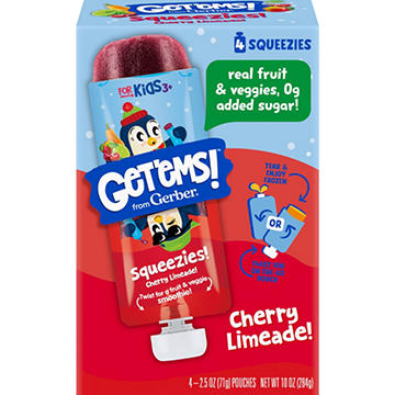 Get'ems Cherry Limeade Squeezies
