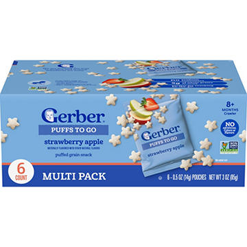 Gerber Puffs To Go - Strawberry Apple