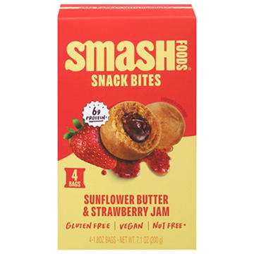 Smash Foods Snack Bites Sunflower Butter & Strawberry