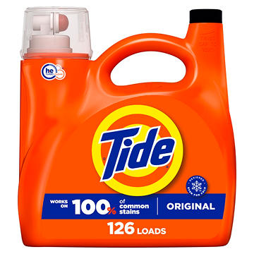 Tide Liquid Laundry Detergent, 126 Loads - Original Scent
