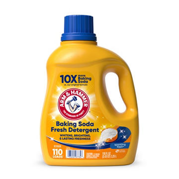 Arm & Hammer Baking Soda Laundry Detergent, 110 Loads - Fresh