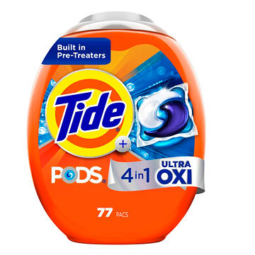 Tide PODS 4 In 1 Ultra Oxi Laundry Detergent Pacs
