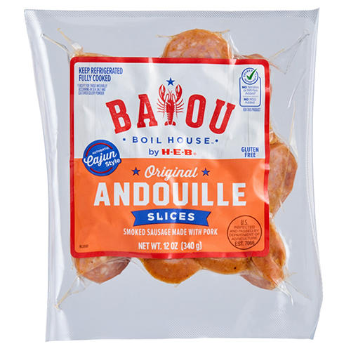 Bayou Boil House by H-E-B Sliced Andouille Sausage - Original, 12 oz