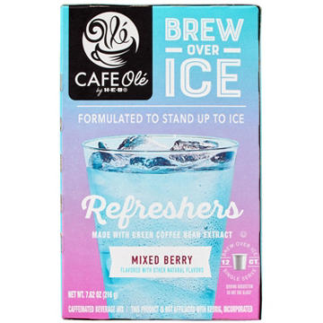 CAFE Olé by H-E-B Brew Over Ice Mixed Berry Refreshers Single Serve Cups