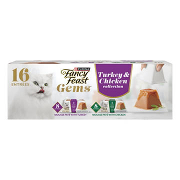 Fancy Feast Gems Pate Mousse Wet Cat Food - Turkey & Chicken