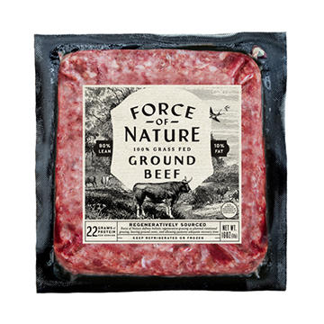 Force of Nature Grass Fed Beef 90% Lean