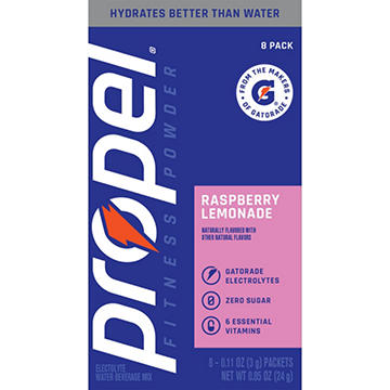 Propel Fitness Powder Electrolyte Stick Packs - Raspberry Lemonade
