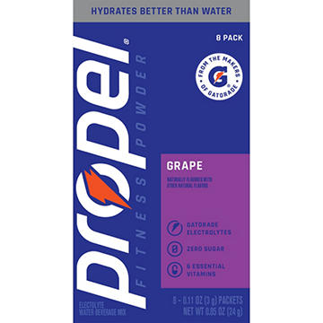 Propel Fitness Powder Electrolyte Stick Packs - Grape
