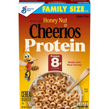 General Mills Cheerios Honey Nut Protein Cereal - Family Size
