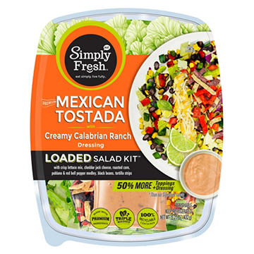 Simply Fresh Mexican Tostada Loaded Salad Kit