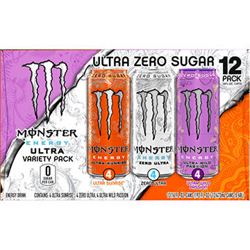 Monster Energy Ultra Zero Sugar Variety Pack 12 pk Cans