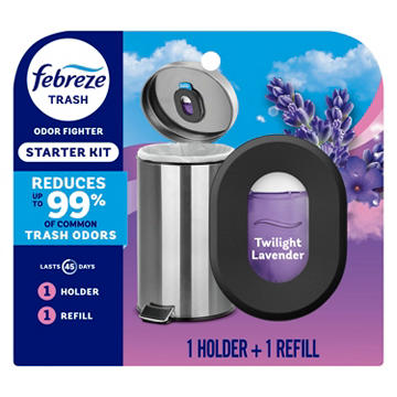 Febreze Air Trash Starter Kit Holder & Refill - Twilight Lavender