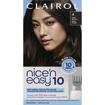 Clairol Nice N Easy 10 Minute Permanent Hair Color - 4 Dark Brown