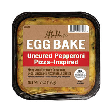 Alla Prima Uncured Pepperoni Pizza Egg Bake