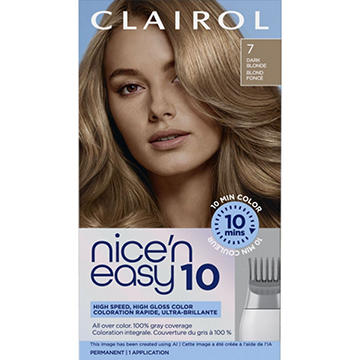 Clairol Nice N Easy 10 Minute Permanent Hair Color - 7 Dark Blonde