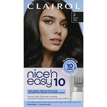 Clairol Nice N Easy 10 Minute Permanent Hair Color - 2 Black