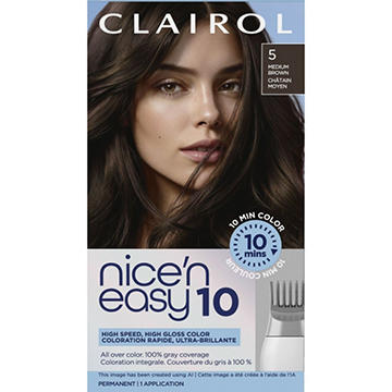 Clairol Nice N Easy 10 Minute Permanent Hair Color - 5 Medium Brown