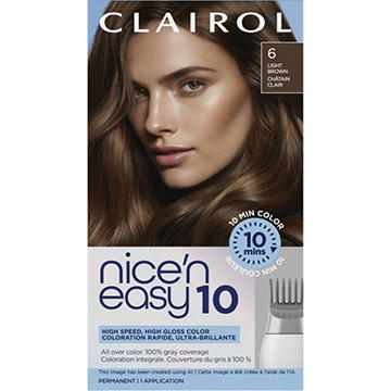 Clairol Nice N Easy 10 Minute Permanent Hair Color - 6 Light Brown