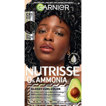 Garnier Nutrisse Permanent Hair Color - CR1 Glossy Black