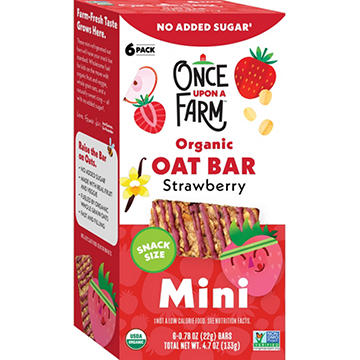 Once Upon A Farm Organic Mini Oat Bar - Strawberry