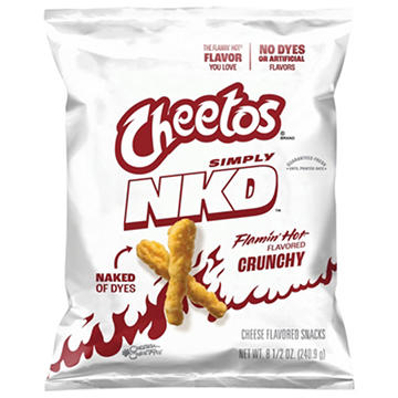 Cheetos Simply NKD Flamin' Hot Crunchy Cheese Snacks