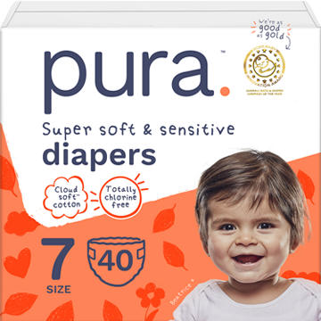 Pura Super Soft & Sensitive Diapers - Size 7