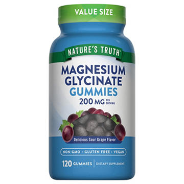 Nature's Truth Magnesium Glycinate Gummies Grape Flavor