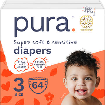 Pura Super Soft & Sensitive Diapers - Size 3