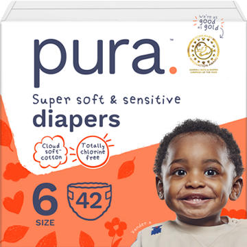 Pura Super Soft & Sensitive Diapers - Size 6