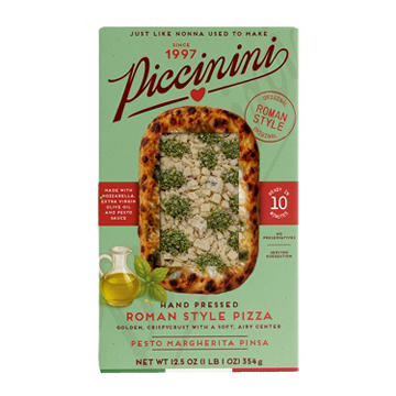 Piccinini Roman-Style Pizza - Pesto Margherita Pinsa