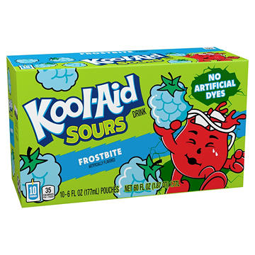 Kool-Aid Sours Frostbite Drink Pouches, 10 pk