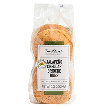 EuroPastry Jalapeno Cheddar Brioche Hamburger Buns