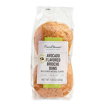 EuroPastry Avocado Flavored Brioche Hamburger Buns