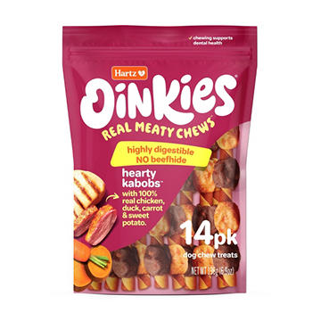 Hartz Oinkies Hearty Kabobs Dog Chew Treats