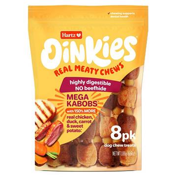 Hartz Oinkies Chicken Mega Kabobs Dog Chew Treats