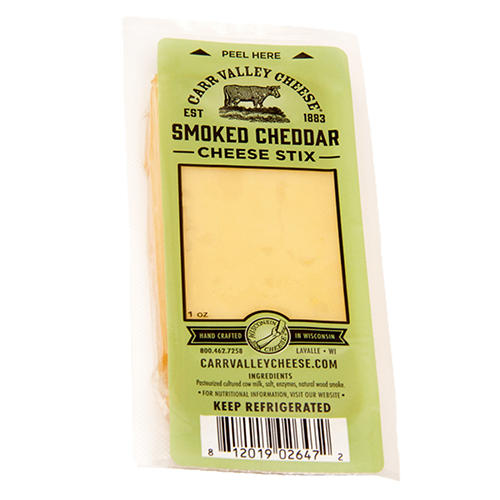Carr Valley Cheese Smoked Cheddar Snack Cheese Stix