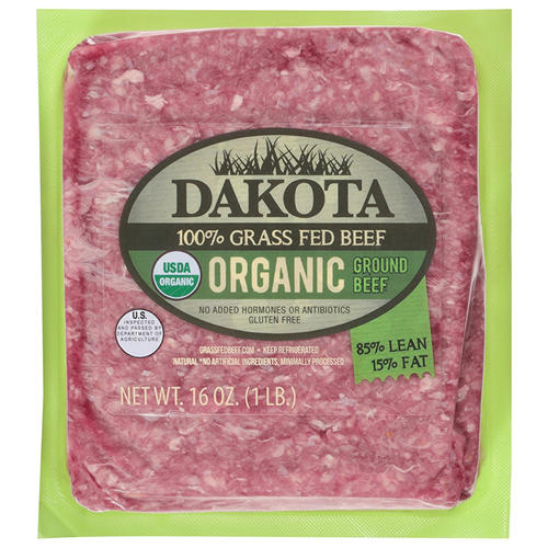 Dakota Dakota Grass Fed Beef Organic Ground Beef 85/15