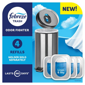 Febreze Air Trash Odor Fighter Freshener Refills - Linen & Sky