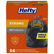 Hefty Strong Large Trash Bags, 30 Gallon, 74 Count