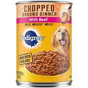 Pedigree Chopped Ground Dinner with Beef Wet Dog Food