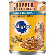 Pedigree Chopped Ground Dinner Chicken & Rice Soft Wet Dog Food