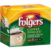 Folgers Classic Decaf Coffee Singles