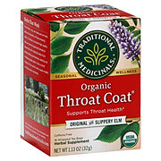 Traditional Medicinals Organic Throat Coat Caffeine Free Herbal Tea Bags