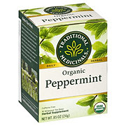Traditional Medicinals Organic Peppermint Herbal Tea Bags